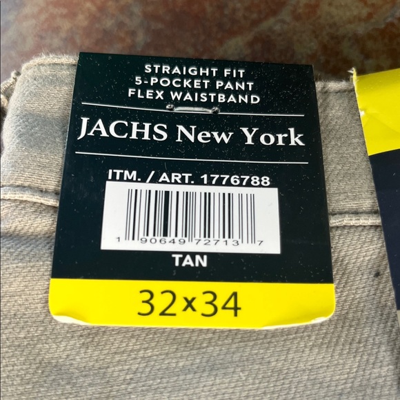 Jachs Beige 5-pocket 32x34 pants stretch nwt - Picture 2 of 7